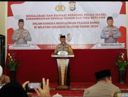 Polda Sulsel Gelar Dzikir dan Doa Bersama dalam Rangka Mewujudkan Pilkada Damai di Wilayah Sulsel Tahun 2024.