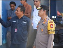 Didua Lokasi Yang Berbeda, Kapolres Gowa Pantau Wilayah dan Sejumlah TPS.