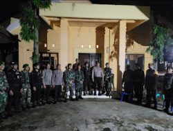 Tim Patroli Gabungan Tinjau Kesiapan Pengamanan PPK Pattallassang Usai Pemungutan Suara Pilkada Serentak 2024.