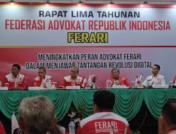 Terpilih Secara Aklamasi, Dr Teguh Samudera Kembali Memimpin Federasi Advokat Republik Indonesia