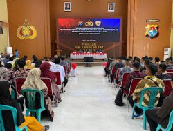 96 Calon Peserta Bakomsus Polda Sulbar Ikuti Pengambilan Sumpah dan Penandatanganan Pakta Integritas
