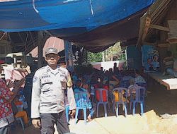 Bhabinkamtibmas Polsek Mamasa Laksanakan Pengamanan Kampanye Konsolidasi Pasangan Calon Gubernur di Kecamatan Mamasa