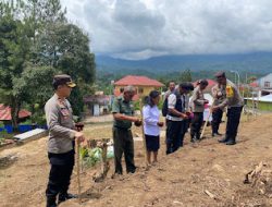 Polres Mamasa Laksanakan Launching  Program Ketahanan Pangan dengan Penanaman Bibit Jagung