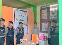 Patroli Jalan Kaki Sat Samapta Polres Mamasa jaga keamanan dan ketertiban di Wilaya Hukum Polres Mamasa