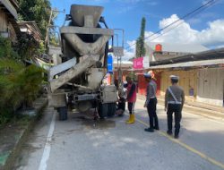 Satuan Lalu Lintas Polres Mamasa Melaksanakan Kegiatan Patroli Jalan Kaki di Wilayah Hukum Polres Mamasa
