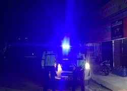 Blue Light Patrol Satlantas Polres Mamasa Jaga Keamanan dan Ketertiban Malam Hari