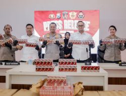 Polrestabes Surabaya Berhasil Gagalkan Pengiriman 145 Koli Rokok Ilegal Senilai Rp 2,1 Miliar