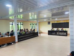 Waka Polres Mamasa Pimpin Anev Kinerja Bhabinkamtibmas Terkait Program Ketehanan Pangan