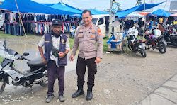 Kapolsubsektor Luyo Laksanakan Patroli Cipta Kondisi di Sekitar Pasar Luyo