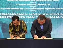 Penandatanganan Perjanjian Kerja Sama JAM DATUN dan PT Semen Indonesia (Persero) Dukung Pembangunan Infrastruktur Nasional