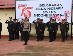 Peringatan Hari Bela Negara Ke-76 Polres Pasangkayu Gelorakan Bela Negara untuk Indonesia Maju
