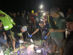 Kapolsek Tinambung Pimpin Personil Mendatangi TKP Penemuan Mayat Di Lamasariang
