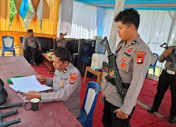 Kabag Ops Polres Pasangkayu Pimpin Pengecekan Pos Pam Nataru 2024 – 2025