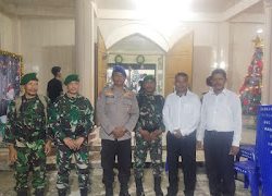 Ops Lilin Marano 2024, Sinergitas TNI-Polri Melaksanakan Pengamanan Ketat di Gereja Toraja Mamasa Klasis Polman Jemaat Musafir Lantora di Malam Natal
