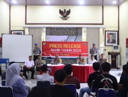 Kapolres Polman Pimpin Press Release Akhir Tahun 2024 Polres Polman