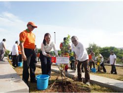 Pemprov DKI-GPIB Tanam Pohon dan Tebar Ikan di Kawasan Waduk Brigif