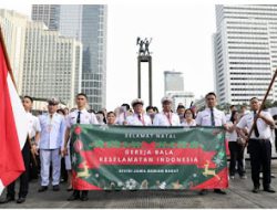 Parade Gereja Bala Keselamatan Indonesia Ramaikan CFD di Bundaran HI