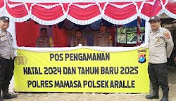 Polsek Aralle Polres Mamasa Pastikan Keamanan Jelang Natal dan Tahun Baru 2025