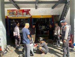 Satuan Samapta Polres Mamasa   Gelar Patroli Jalan Kaki  Untuk  Jaga  Kamtibmas di Wilayah Hukum Polres Mamasa