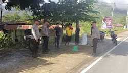 Polsek Pana Gelar Operasi Cipta Kondisi Pasca Rekapitulasi Suara Pilkada Mamasa 2024