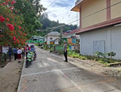 Sat Lantas Polres Mamasa Laksanakan Gelar Pengamanan Lalu Lintas Pagi Hari di Wilayah Hukuk Polres Mamasa