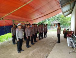 Polres Mamasa Laksanakan Pengecekan Pastikan Pelaksanaan Tugas Piket Jaga KPU Berjalan Aman