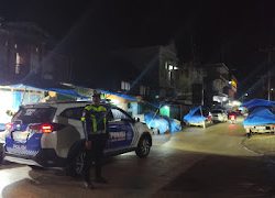 Sat Lantas Polres Mamasa Laksanakan Patroli Blue Light untuk Jaga Keamanan dan kelancaran Lalu Lintas