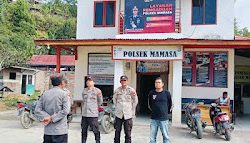 Pesonel Polsek Mamasa Laksanakan Patroli Gereja dan Cipta Kondisi Pasca Pemungutan Suara Pilkada Serentak 2024 di Wilayah Hukum Polsek Mamasa