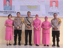 Polres Gowa Gelar Kenal Pamit Kasat Lantas di Aula Rewako.