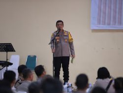 Kapolres Gowa Pimpin Sertijab Kasat Lantas di Lapangan Griya Bhayangkara.
