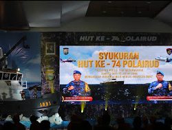 Kapolres Gowa Hadiri Syukuran HUT ke-74 Polairud di Polda Sulsel.