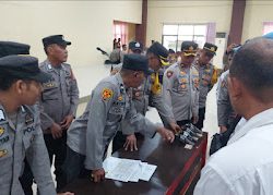 Cegah Penyalahgunaan Senpi, Polres Gowa Gelar Pemeriksaan Senjata Api Personel.