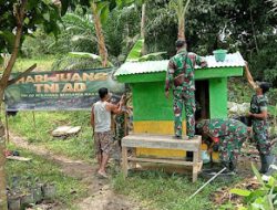 Dalam Rangka Hari Juang TNI AD ke-79 Kodim 1209/Bky Gelar Karya Bakti Fasilitas MCK