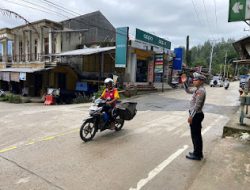 Pergelaran Ambang Gangguan Pagi Satlantas Polres Mamasa di Wilayah Hukum Polres Mamasa