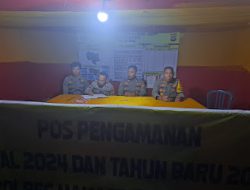 Polsek Pana Polres Mamasa dan TNI Amankan Natal 2024 dan Tahun Baru 2025 di Kelurahan Tabang