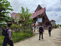 Patroli Jalan Kaki Sat Samapta Polres Mamasa Untuk Menjaga keamanan  Kamtibmas di Wilayah Hukum Polres Mamasa