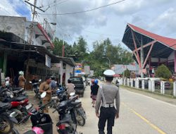 Sat Lantas Polres  Mamasa Gelar Patroli Jalan Kaki Untuk Menjaga Kelancaran dan Keselamatan Lalu Lintas