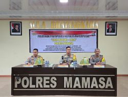 Pastikan Keamanan Nataru, Polres Mamasa Gelar Lat Pra Ops Lilin Marano 2024