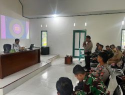 Kasat Samapta Polres Mamasa Menghadiri Sosialisasi dan Penyuluhan Pembinaan Masyarakat Tanggap Bencana dalam Rangka Bakti TNI Tanggap Bencana di Mamasa