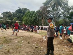 Polsek Pana Polres Mamasa Laksanakan Pengamanan  Giat  Olahraga Dalam Perayaan Natal Umum Klasis Tabang
