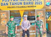 Personel Ops Lilin Marano 2024 di Pos Pengamanan Nataru Laksanakan Pengamanan, Ciptakan Situasi Aman dan Kondusif