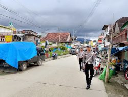 Satlantas Polres Mamasa Gelar Patroli Jalan Kaki untuk Tingkatkan Keamanan dan Kelancaran Lalu Lintas