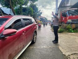 Satlantas Polres Mamasa Gelar Pengaturan Lalu Lintas Pagi untuk Kelancaran Arus di Kota Mamasa