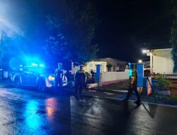 Sat Lantas Polres Polman Laksanakan Patroli Lampu Biru, Terjadinya Pelanggaran Lalu Lintas dan Gangguan Kamtibmas