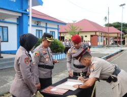 Kapolres Pasangkayu Pimpin Sertijab Dan Penyerahan Jabatan Di Lingkup Polres Pasangkayu