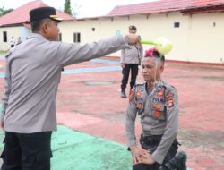 Polres Pasangkayu Laksanakan Tradisi Penjemputan Bintara Remaja Polri Angkatan 51