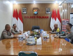 Kapolres Polman Terima Kunjungan Monitoring dan Evaluasi Ketahanan Pangan serta Pengecekan Senpi dari Tim Itwasum Polri