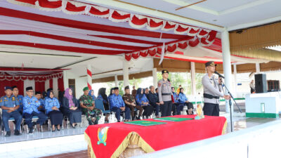 Kapolres Majene Pimpin Upacara Hari Kesadaran Nasional di Pendopo Rujab Bupati Majene