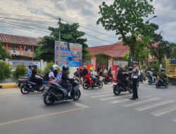 Commander Wish Pagi, Sat Lantas Polres Polman Laksanakan Pengamanan dan Pengaturan Lalu Lintas