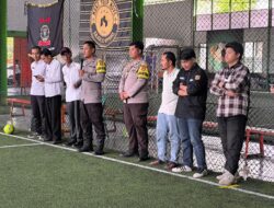 Polsek Polewali Polres Polman Hadiri Pembukaan Turnamen Futsal Cup IV KPM-PM Cabang Polewali di Lapangan Mandiri Futsal Nusantara